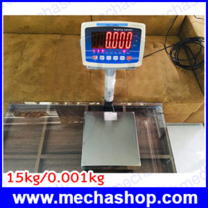 เครื่องชั่งบ่อตกกุ้ง เครื่องชั่งบ่อกุ้ง เครื่องชั่งบ่อปลา เครื่องชั่งน้ำหนักดิจิตอล15kg พร้อมจอ REMOTE LED DISPLAY (ตัวเลขสีแดงสูง 5.5 cm) เครื่องชั่งบ่อกุ้ง เครื่องชั่งบ่อปลา