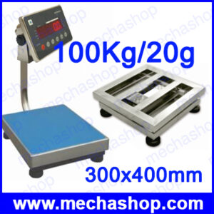เครื่องชั่งดิจิตอลตั้งพื้นกันสนิม เครื่องชั่งสแตนเลสล้วน(304#) 100kg/20g แท่น 300x400mm รุ่น TCS-EC-SS-100KG หน้าจอ XK3119WM ยี่ห้อ ANEX (สินค้าจีน)