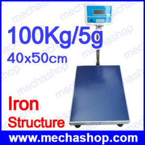 เครื่องชั่งตั้งพื้นดิจิตอล MACATA TZ Series platform weighing scale 100kg/5g โครงสร้างเหล็ก ฐาน 40x50cm รุ่น TZ-100,มี RS232 เชื่อมต่อคอมพิวเตอร์ได้ (จีน)