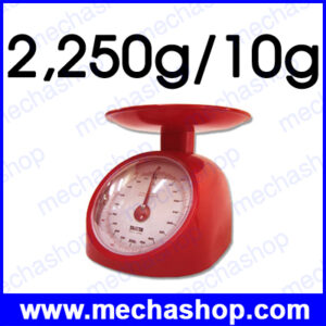 เครื่องชั่งน้ำหนักในครัว เครื่องชั่งสูตรอาหาร แบบสปริง หน้าจอแสดงผลขนาดใหญ่พร้อมขารองรับจานชั่ง 2 ขา พิกัดน้ำหนัก 2250 กรัม ความละเอียด 10 กรัม