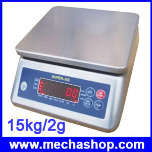 เครื่องชั่งกันน้ำ เครื่องชั่งดิจิตอล เครื่องชั่ง 15kg ความละเอียด 2g Waterproof Digital Scale New 15Kg/2g ยี่ห้อ Anex รุ่น Super SS-15kg